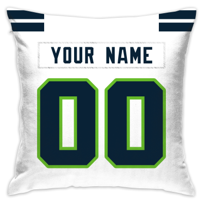 Custom Football Seattle Seahawks Decorative Throw Pillow Cover 18" x 18"- Print Personalized Style Customizable Design Team Any Name & Number