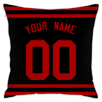 Custom Football San Francisco 49ers Decorative Throw Pillow Cover 18" x 18"- Print Personalized Style Customizable Design Team Any Name & Number