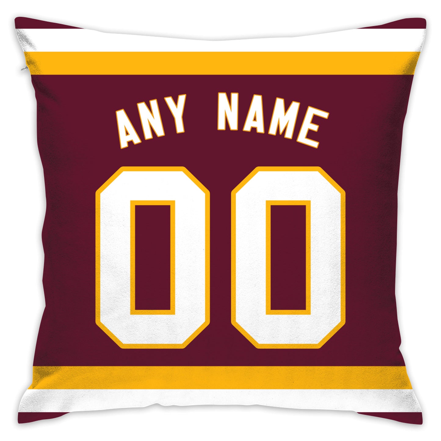 Custom Washington Football Team Decorative Throw Pillow Cover 18" x 18"- Print Personalized Style Customizable Design Team Any Name & Number