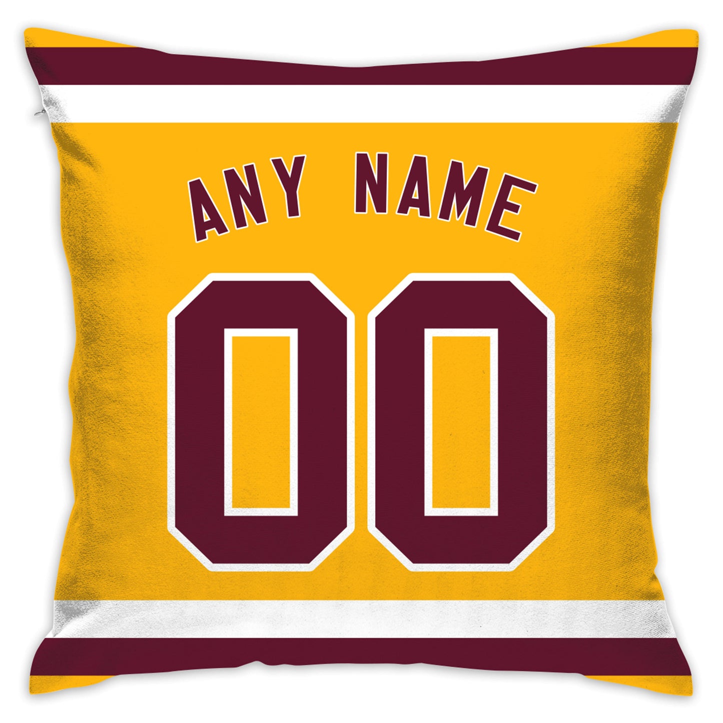 Custom Washington Football Team Decorative Throw Pillow Cover 18" x 18"- Print Personalized Style Customizable Design Team Any Name & Number