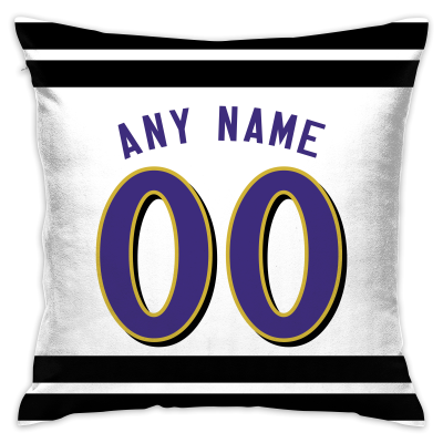 Custom Throw Pillow Football Baltimore Ravens Decorative Pillow Cover 18" x 18"- Print Personalized Style Customizable Design