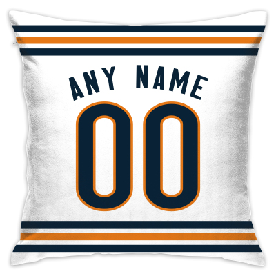 Custom Football Chicago Bears Decorative Throw Pillow Cover 18" x 18"- Print Personalized Style Customizable Design Team Any Name & Number