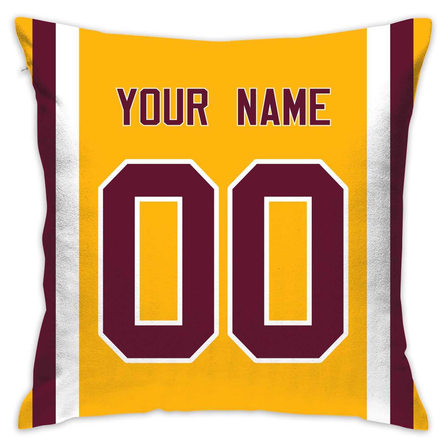 Custom Washington Football Team Decorative Throw Pillow Cover 18" x 18"- Print Personalized Style Customizable Design Team Any Name & Number