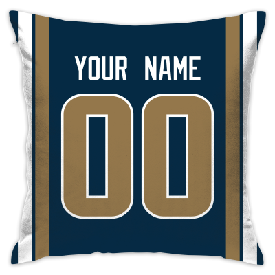 Custom Football Los Angeles Rams Decorative Throw Pillow Cover 18" x 18"- Print Personalized Style Customizable Design Team Any Name & Number