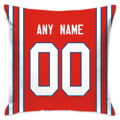 Custom Football Buffalo Bills Decorative Pillowcase 18" x 18"- Print Personalized Style Customizable Design Team Any Name & Number