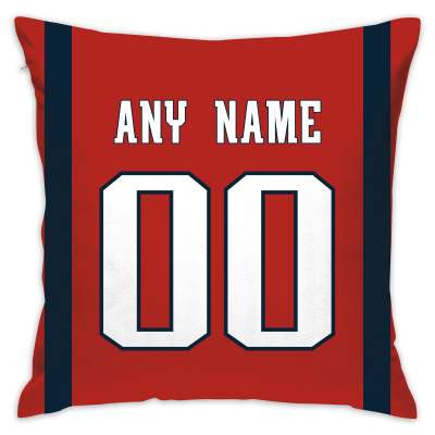 Custom Football New England Patriots Decorative Throw Pillow Cover 18" x 18"- Print Personalized Style Customizable Design Team Any Name & Number