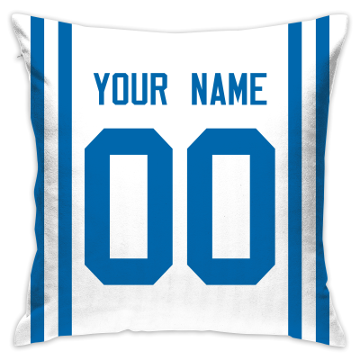 Custom Football Indianapolis Colts Decorative Throw Pillow Cover 18" x 18"- Print Personalized Style Customizable Design Team Any Name & Number