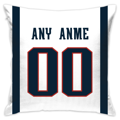Custom Football New England Patriots Decorative Throw Pillow Cover 18" x 18"- Print Personalized Style Customizable Design Team Any Name & Number