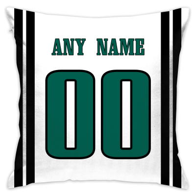 Custom Football Philadelphia Eagles Decorative Throw Pillow Cover 18" x 18"- Print Personalized Style Customizable Design Team Any Name & Number