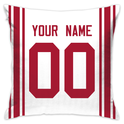 Custom Football New York Giants Decorative Throw Pillow Cover 18" x 18"- Print Personalized Style Customizable Design Team Any Name & Number