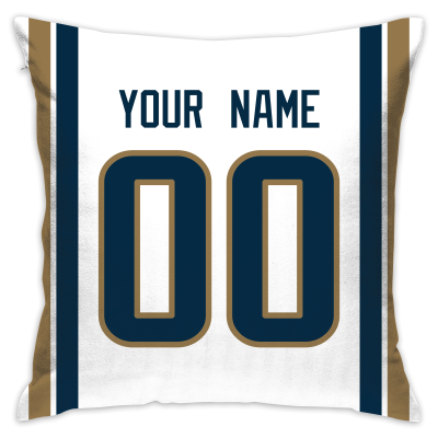 Custom Football Los Angeles Rams Decorative Throw Pillow Cover 18" x 18"- Print Personalized Style Customizable Design Team Any Name & Number