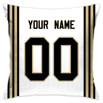 Custom Football New Orleans Saints Decorative Throw Pillow Cover 18" x 18"- Print Personalized Style Customizable Design Team Any Name & Number
