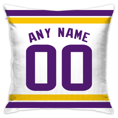 Custom Football Minnesota Vikings Decorative Throw Pillow Cover 18" x 18"- Print Personalized Style Customizable Design Team Any Name & Number