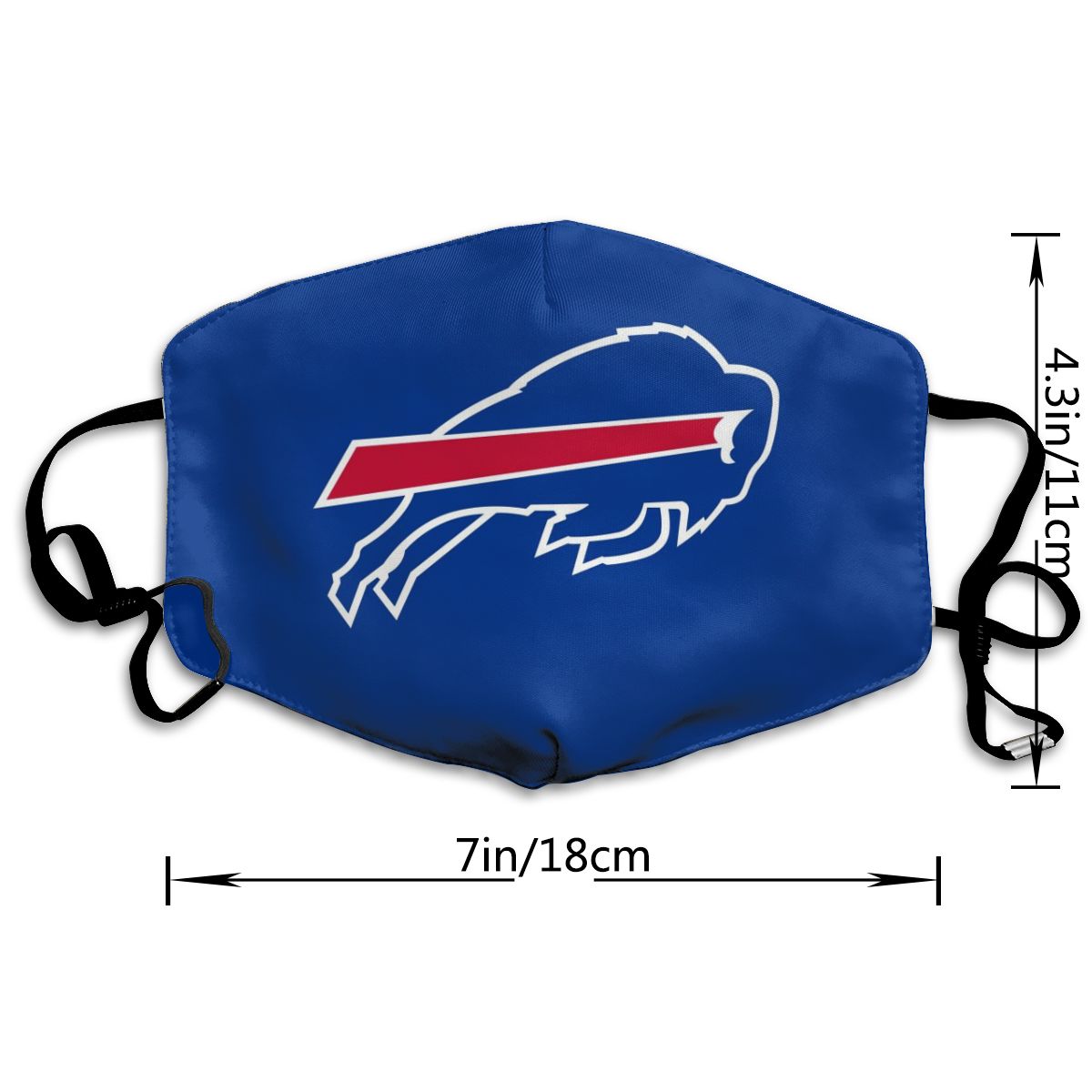 Print Football Personalized Buffalo Bills Dust Mask Blue