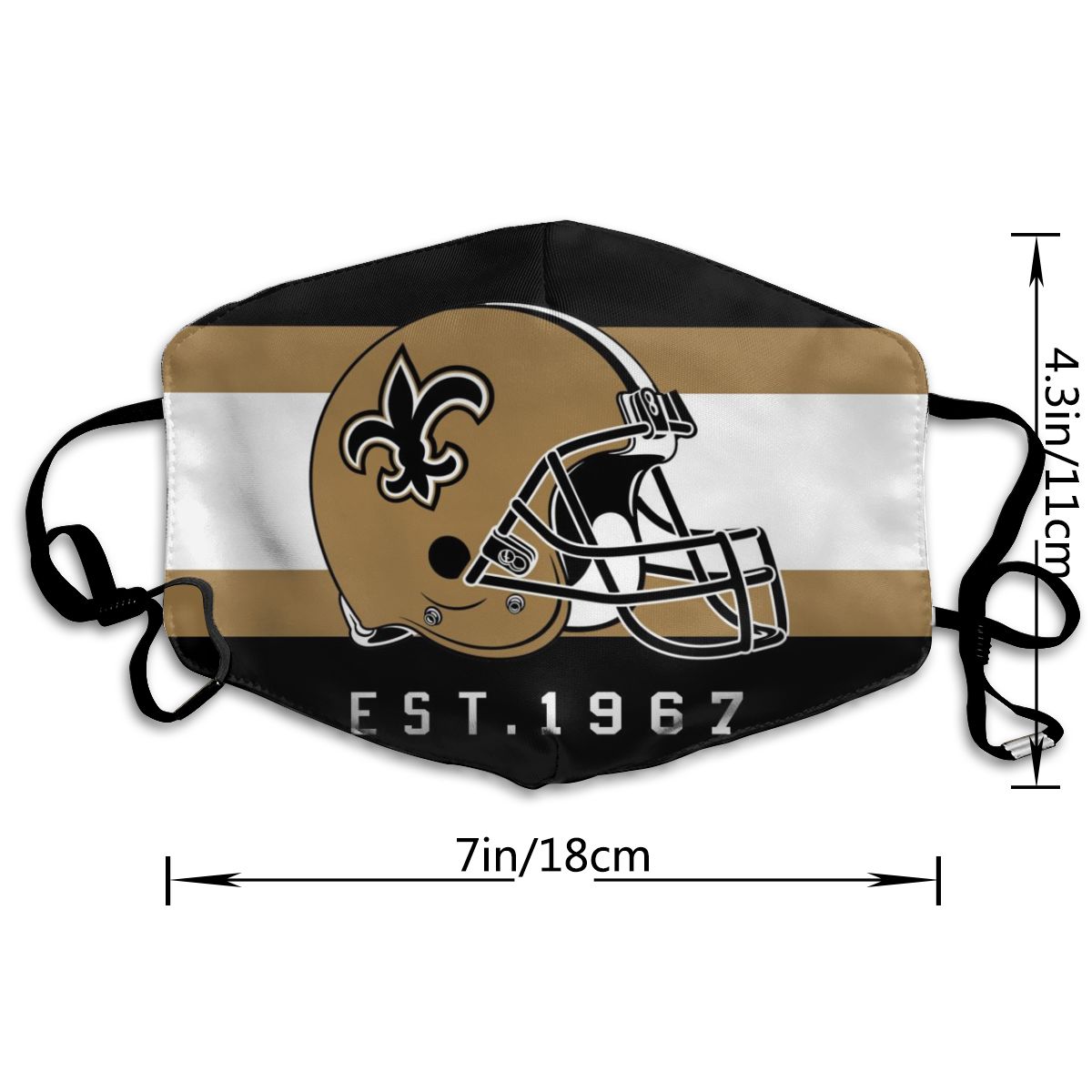 Print Football Personalized New Orleans Saints Dust Mask