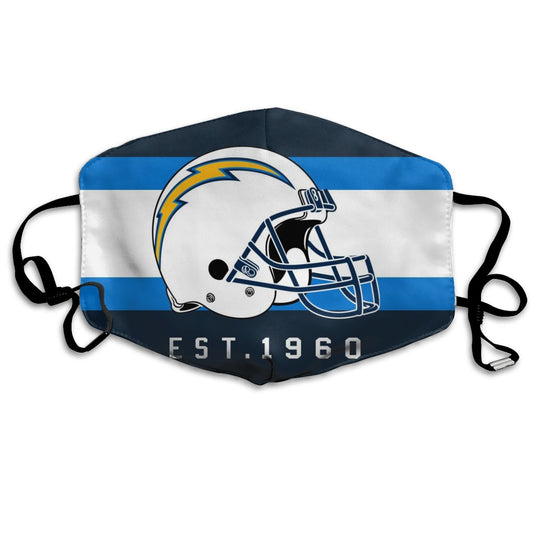 Print Football Personalized Los Angeles Chargers Dust Mask