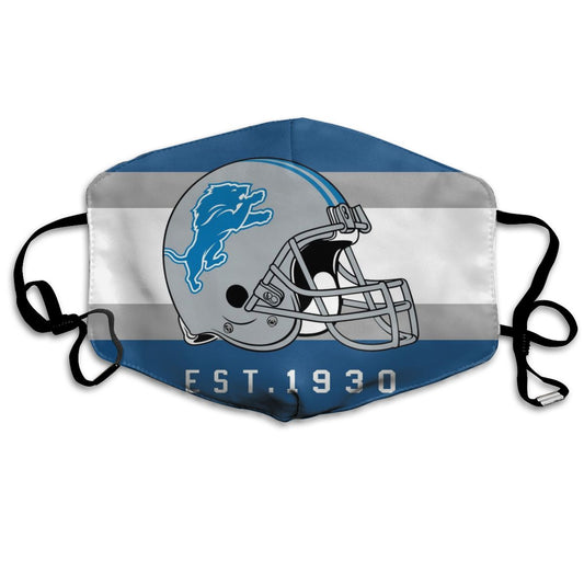 Print Football Personalized Detroit Lions Dust Mask