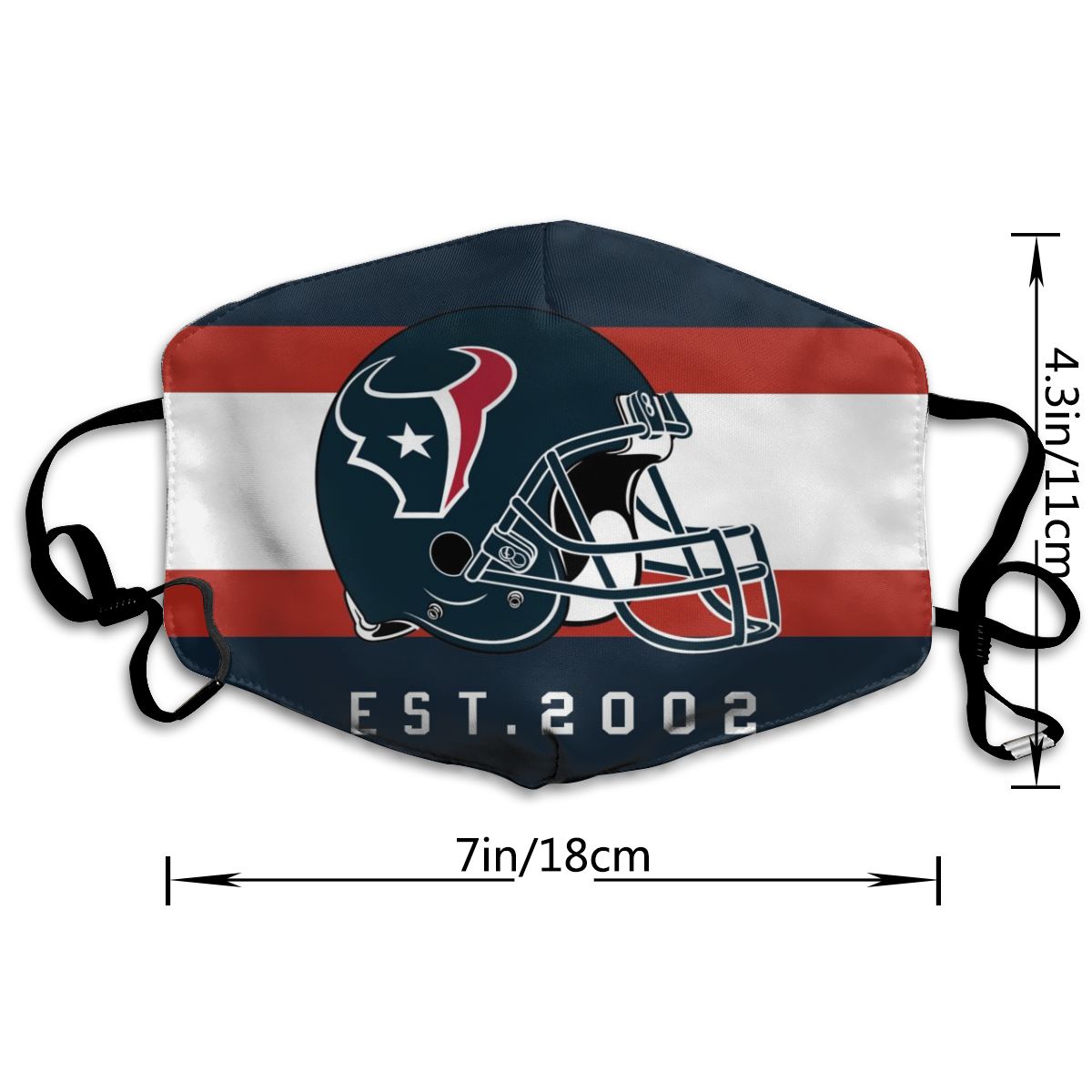 Print Football Personalized Houston Texans Dust Masks