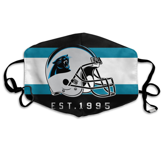 Print Football Personalized Carolina Panthers Dust Mask