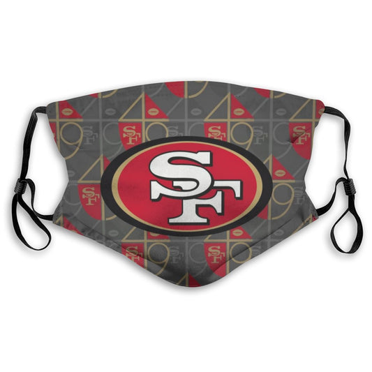 Print Polyester Personalized Design San Francisco 49ers Dust Mask With Filter