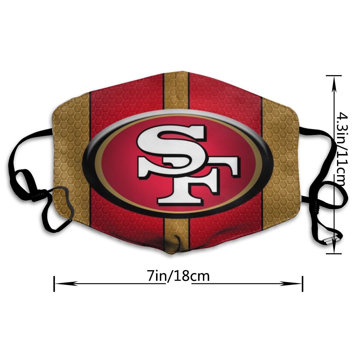 Print Football Personalized San Francisco 49ers Dust Masks Adult kids Mask