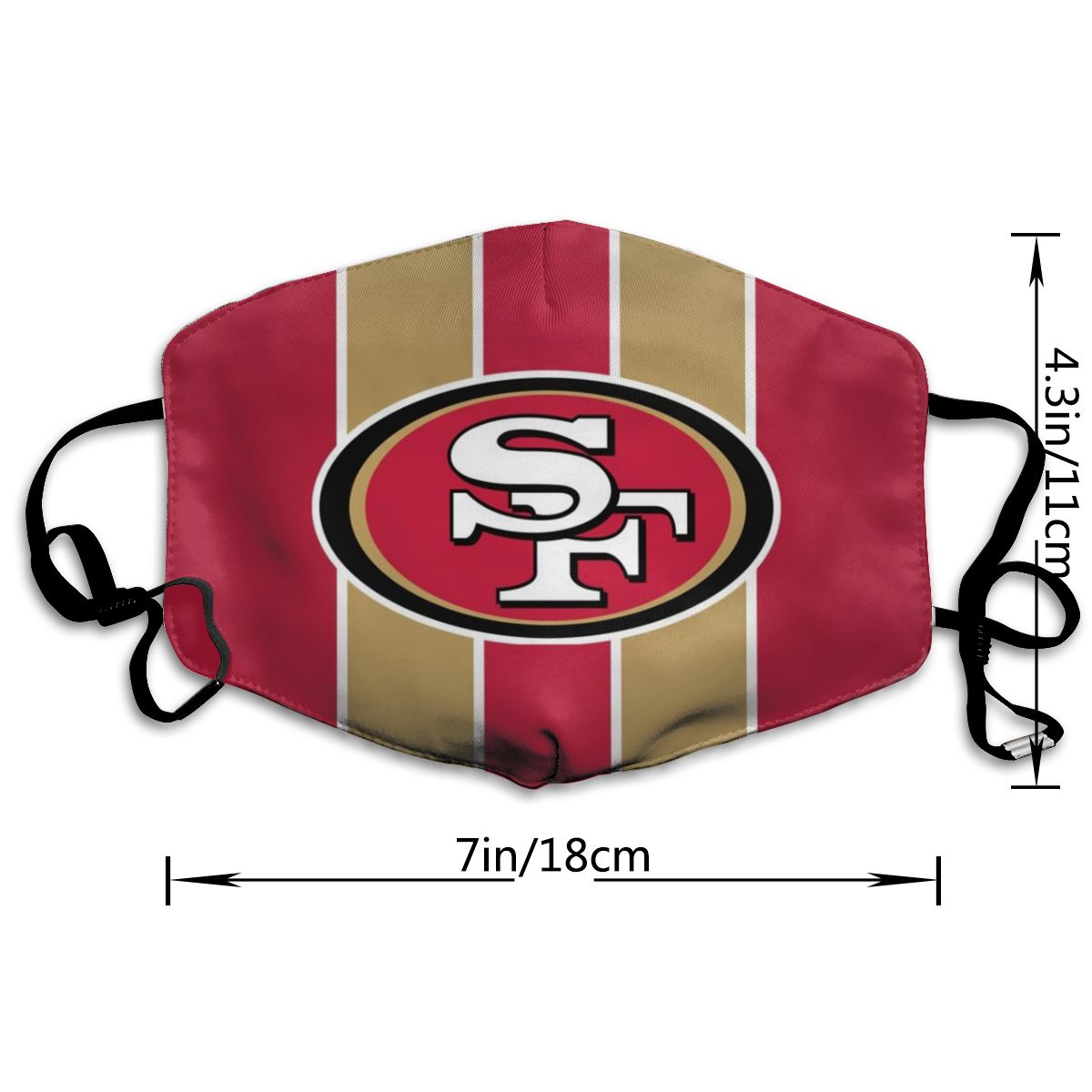 Print Football Personalized Dust Masks San Francisco 49ers Mask