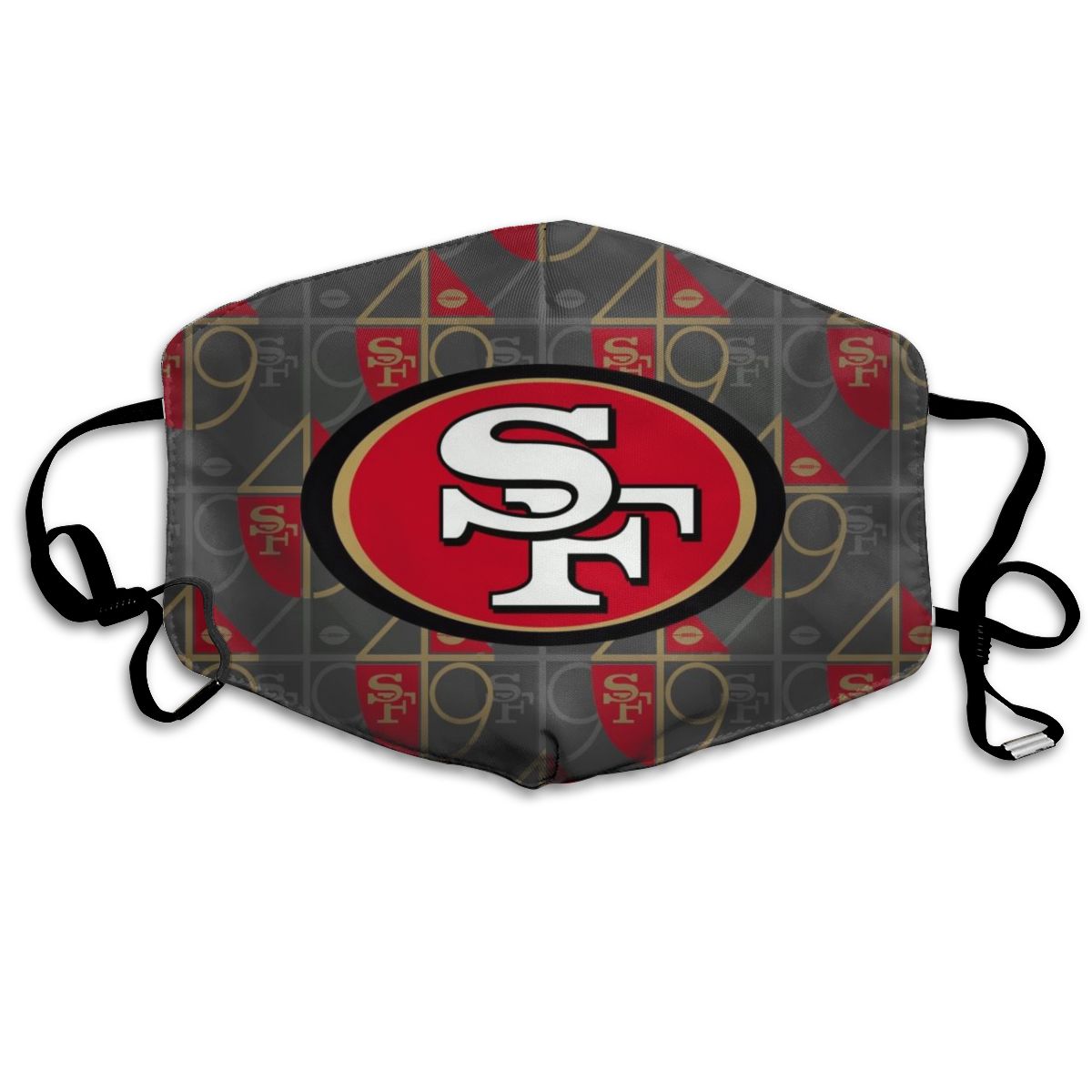Print Football Personalized Dust Masks Design San Francisco 49ers Mask