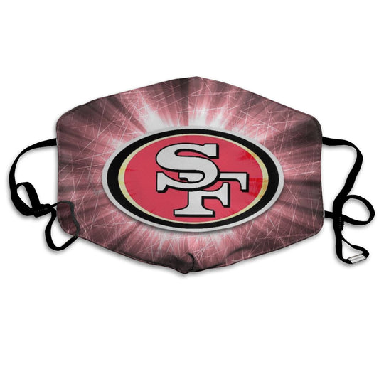 Print Football Personalized Dust Masks Logo Design San Francisco 49ers Mask