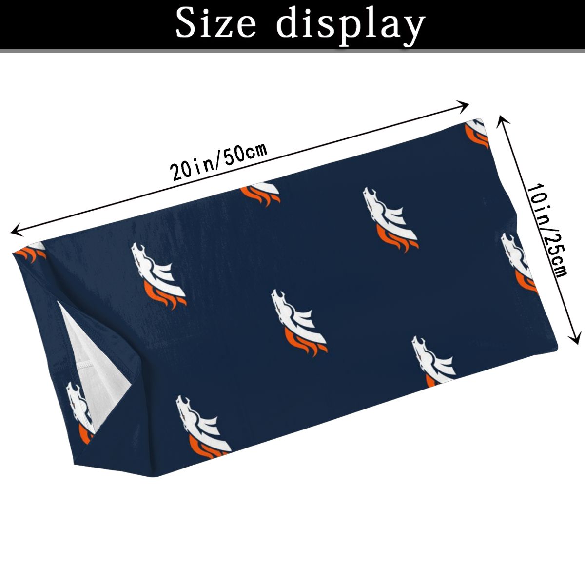 Reusble Mouth Cover Bandanas Denver Broncos Variety Head Scarf Face Mask With PM 2.5 Filter