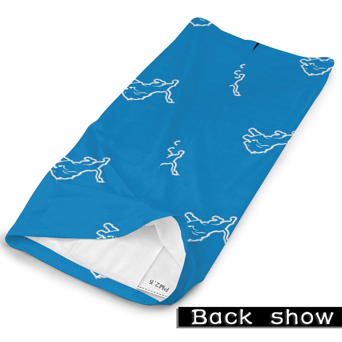 Reusble Mouth Cover Bandanas Detroit Lions Variety Head Scarf Face Mask With PM 2.5 Filter