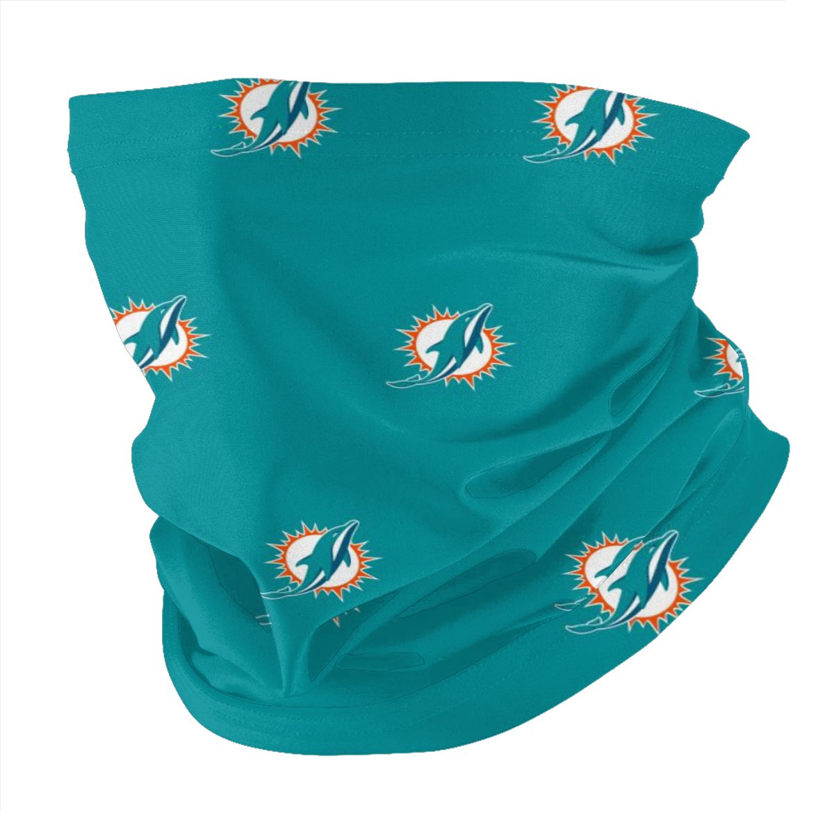 Reusble Mouth Cover Bandanas Miami Dolphins Variety Head Scarf Face Mask With PM 2.5 Filter