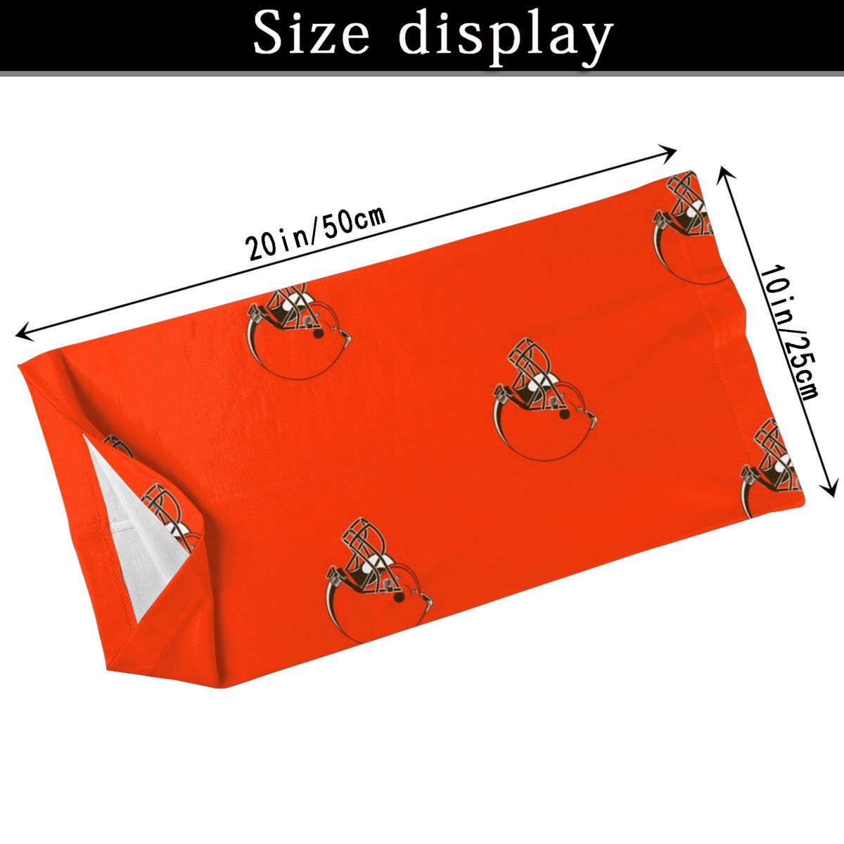 Reusble Mouth Cover Bandanas Cleveland Browns Variety Head Scarf Face Mask With PM 2.5 Filter