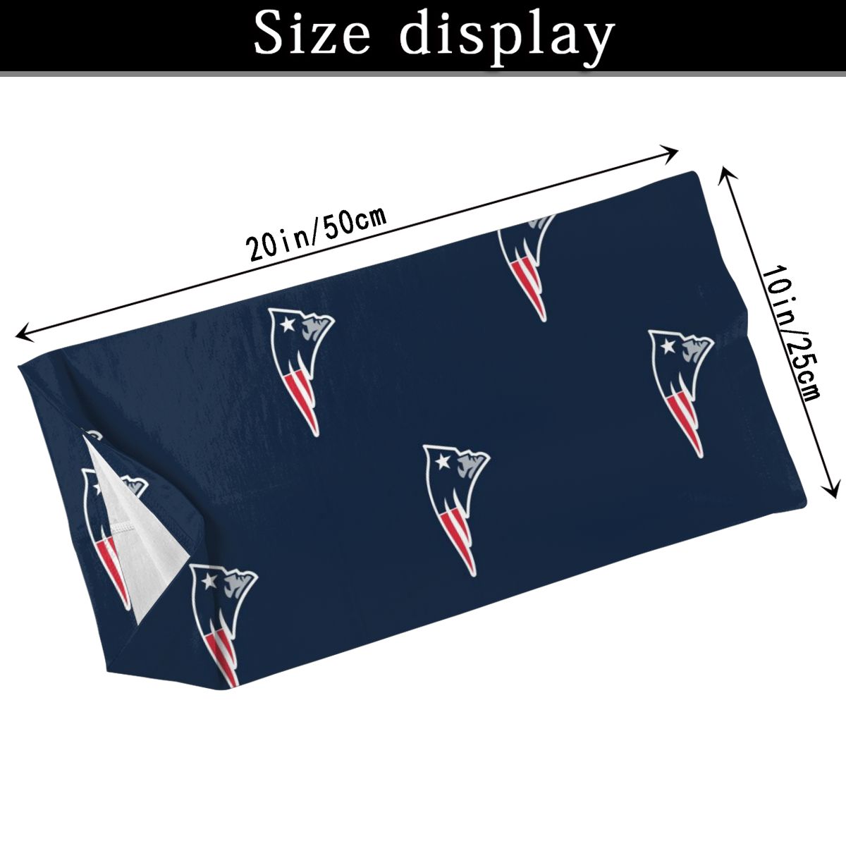 Reusble Mouth Cover Bandanas New England Patriots Variety Head Scarf Face Mask With PM 2.5 Filter