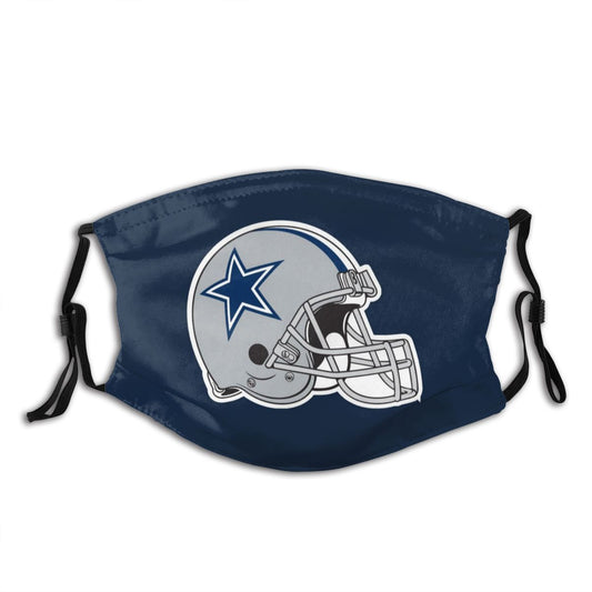Print Football Personalized Dallas Cowboys Adult Dust Mask With Filters PM 2.5
