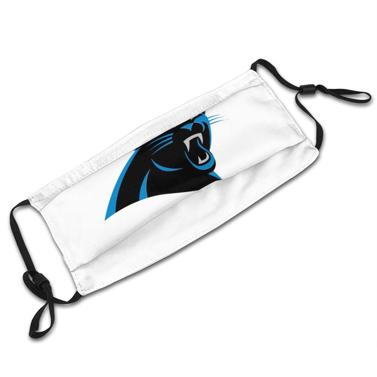Print Football Personalized White Carolina Panthers Adult Dust Mask With Filters PM 2.5