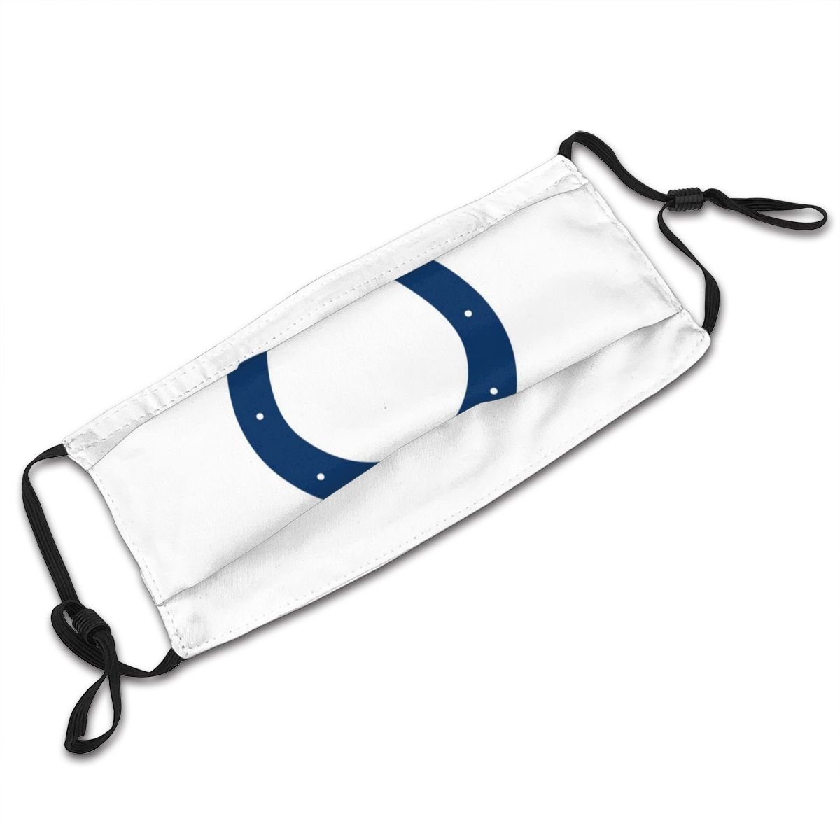 Print White Football Personalized Indianapolis Colts Adult Dust Mask With Filters 2.5