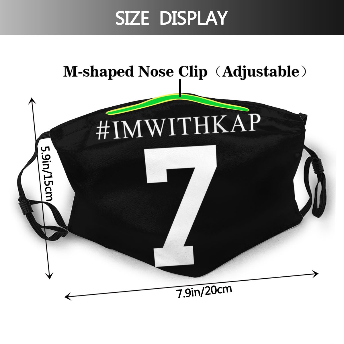 Football Personalized #7 Colin Kaepernick San Francisco 49ers Face Mask With Filters