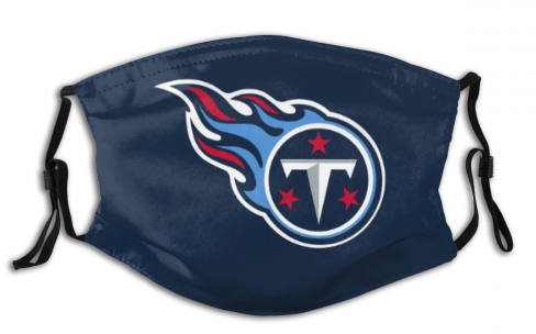 Print Football Personalized Tennessee Titans Adult Dust Mask With Filters PM 2.5