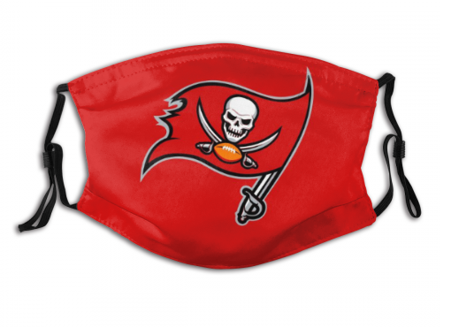 Print Football Personalized Tampa Bay Buccaneers Adult Dust Mask With Filters PM 2.5