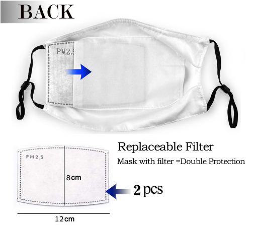 Print Football Personalized Cleveland Browns Adult Dust Mask With PM 2.5 Filters