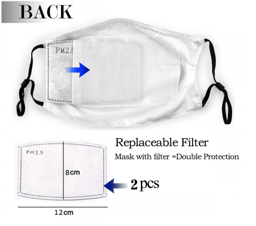 Print Football Personalized New York Jets Adult Dust Mask With Filters