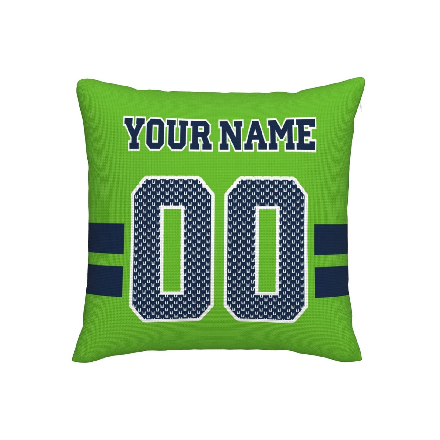 Custom Green Seattle Seahawks Decorative Throw Pillow Case - Print Personalized Football Team Fans Name & Number Birthday Gift