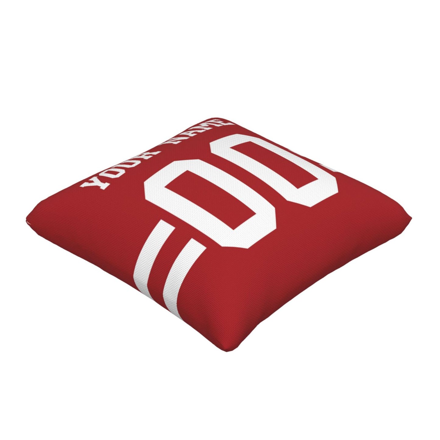 Custom Football Game San Francisco 49ers Decorative Throw Pillow Case Print Personalized Football Style Fans Name & Number Birthday Gift Red
