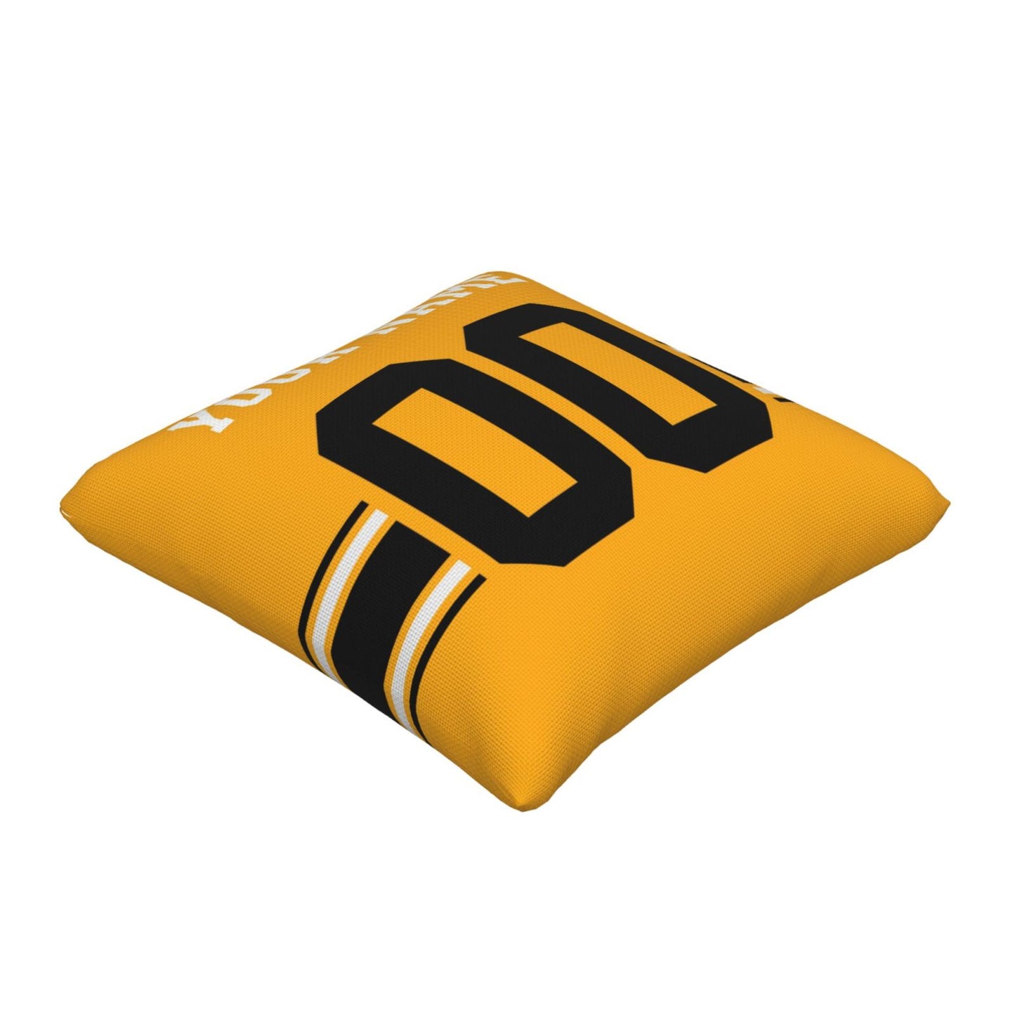 Custom Gold Pittsburgh Steelers Decorative Throw Pillow Case - Print Personalized Football Team Fans Name & Number Birthday Gift