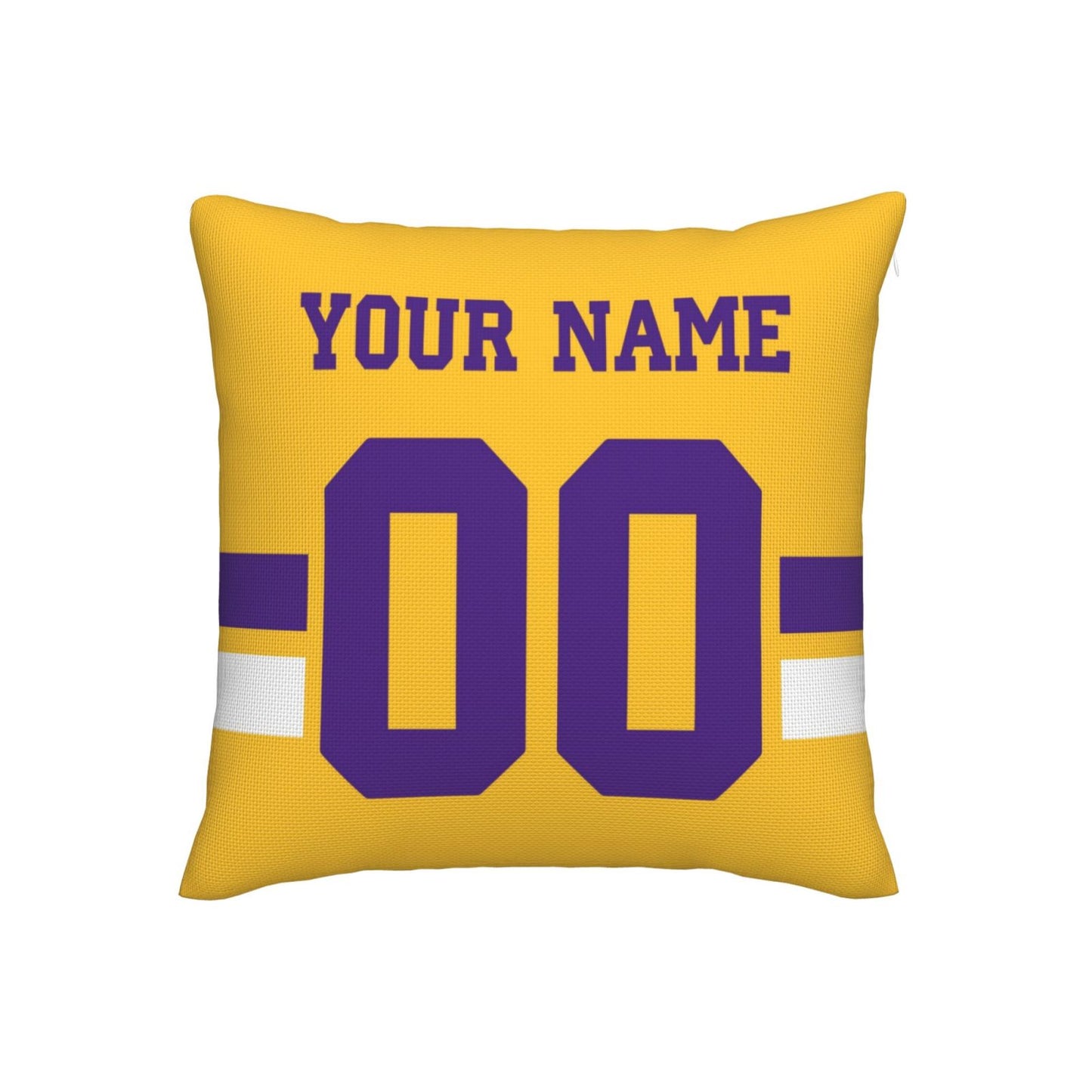 Customized Minnesota Vikings Football Team Decorative Throw Pillow Case Print Personalized Football Style Fans Letters & Number Orange Pillowcase Birthday Gift