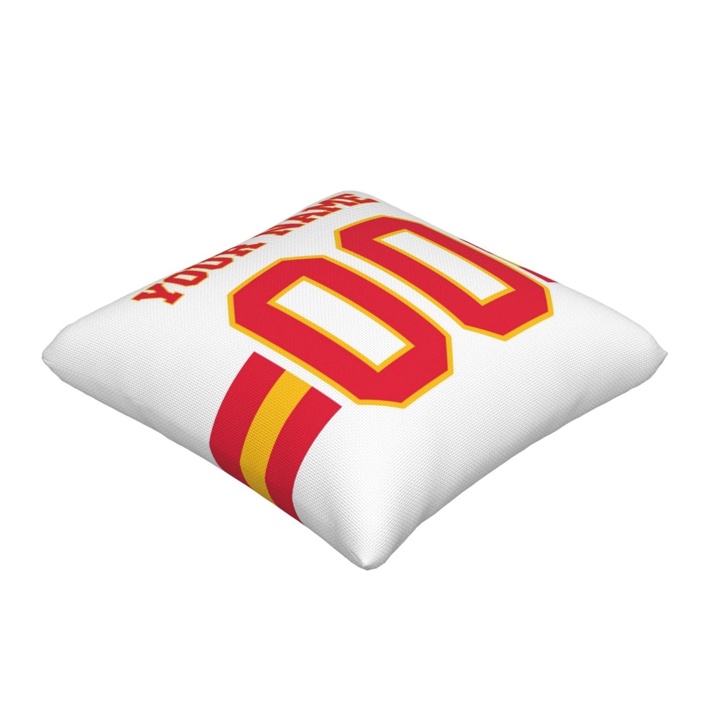 Customized Kansas City Chiefs Football Team Decorative Throw Pillow Case Print Personalized Football Style Fans Letters & Number White Pillowcase Birthday Gift