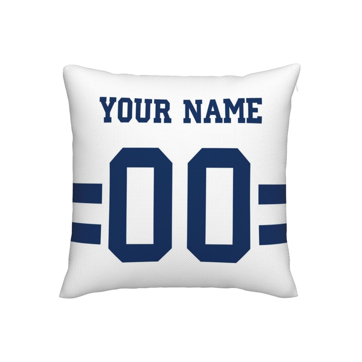 Customized Indianapolis Colts Football Team Decorative Throw Pillow Case Print Personalized Football Style Fans Letters & Number White Pillowcase Housewarming Gifts