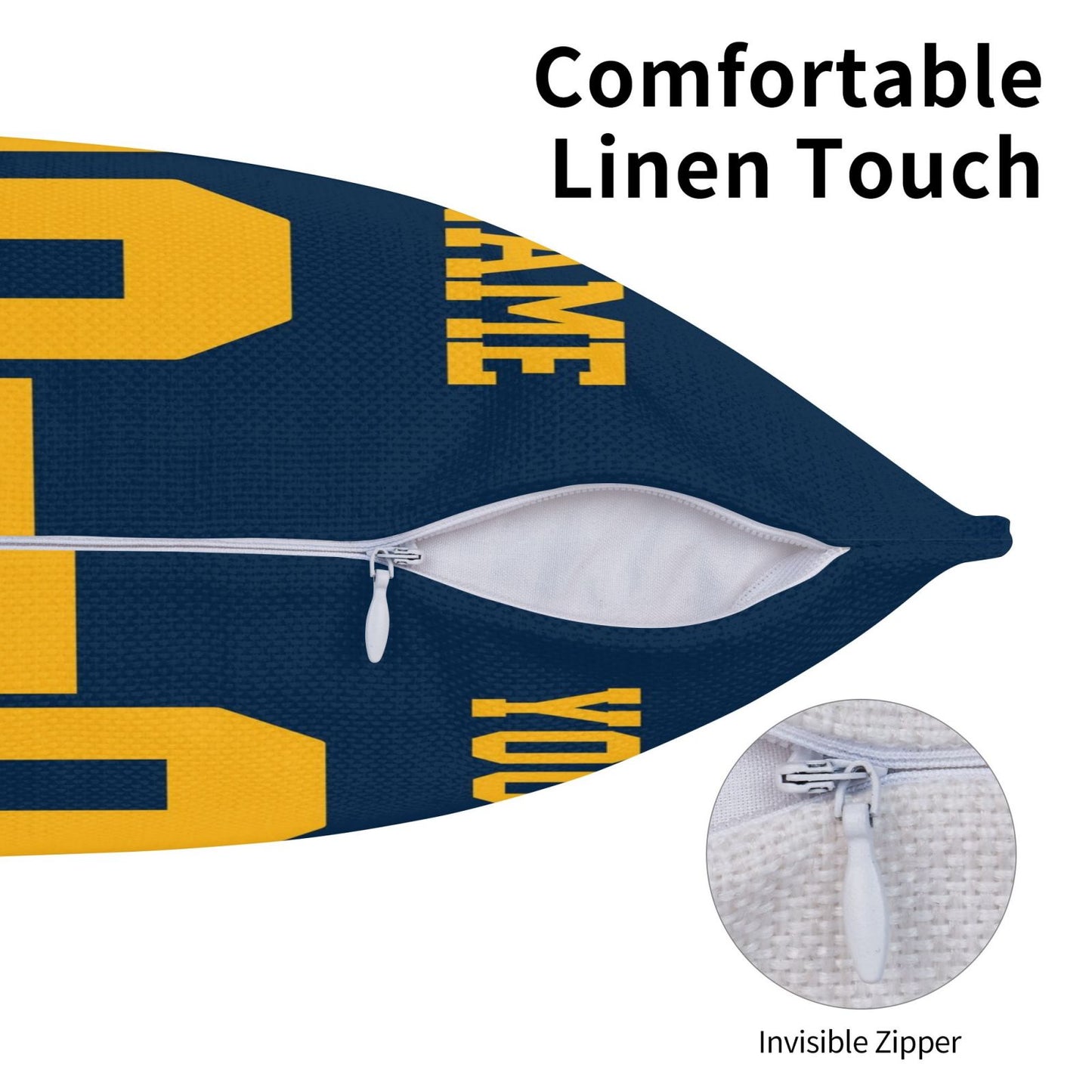 Customized Green Bay Packers Football Team Decorative Throw Pillow Case Print Personalized Football Style Fans Letters & Number Navy Pillowcase Birthday Gift