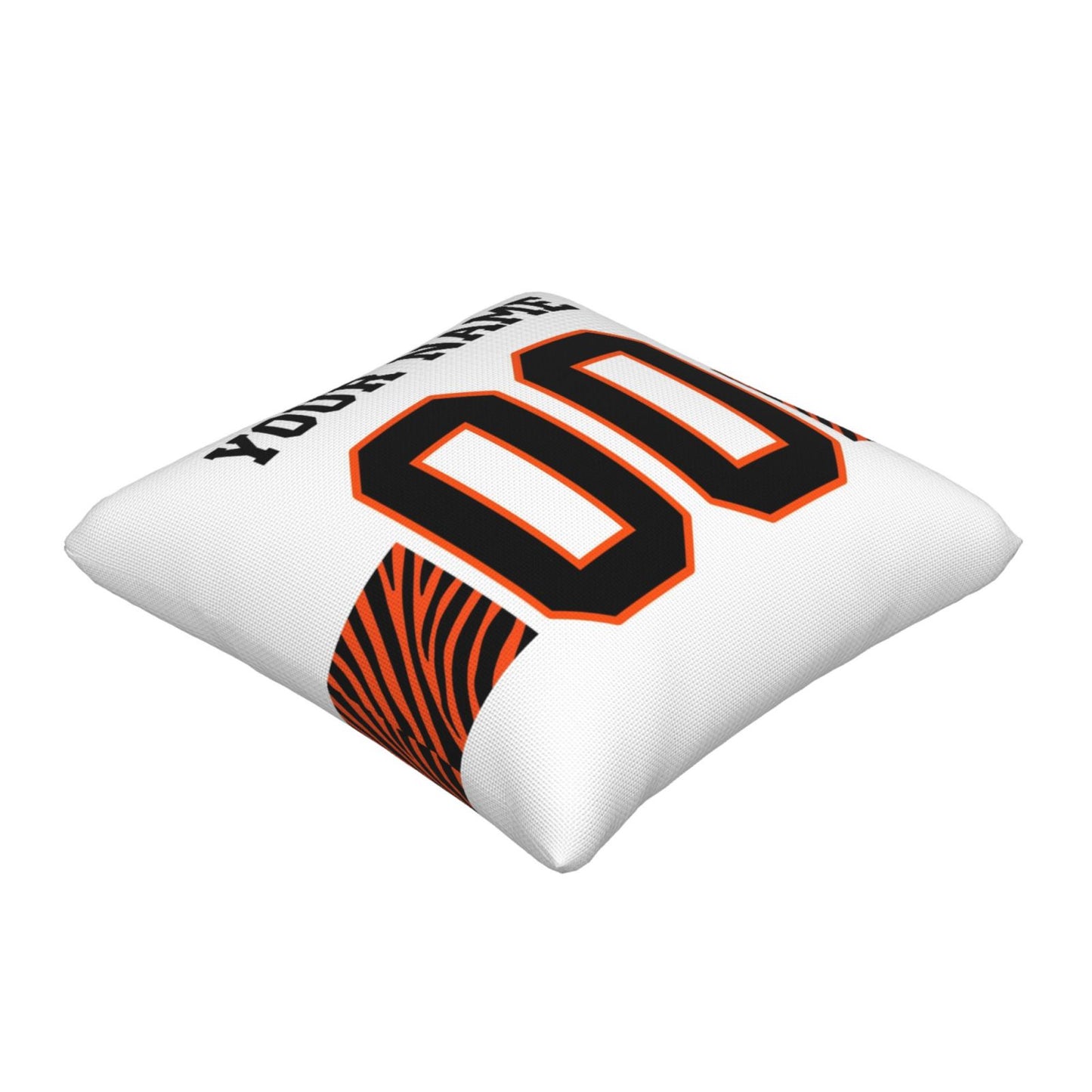 Customized Cincinnati Bengals Football Team Decorative Throw Pillow Case Print Personalized Football Style Fans Letters & Number Pillowcase Birthday Gift
