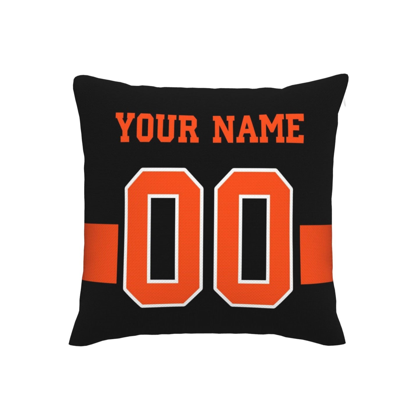 Customized Cincinnati Bengals Letters Decorative Pillows Case Custom Game Pillowcase Name Number Block Print Square Art Deco Throw Pillow